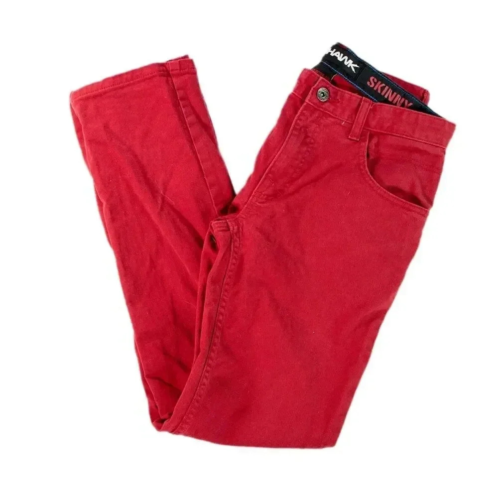 Tony Hawk Boy's Red Skinny Jeans 18